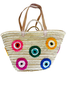 Multi Color Evil Eye Tote