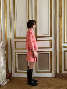 Emma Jacket in Carré Saumon