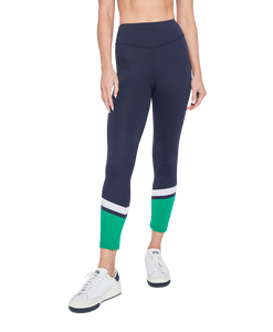 L'Etoile Sport Performance Legging in Navy & Green
