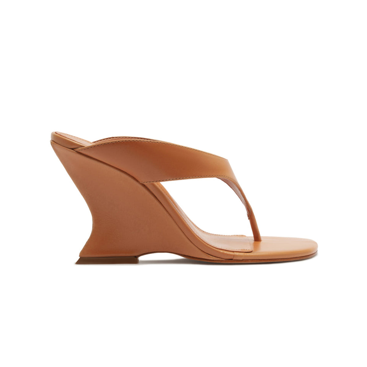 Maya Leather Sandal in Earth Clay