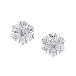 Diamond Marguerite Daisy Earrings