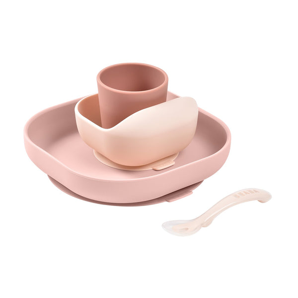 Silicone Meal Set in Cotton Candy, Set of 4