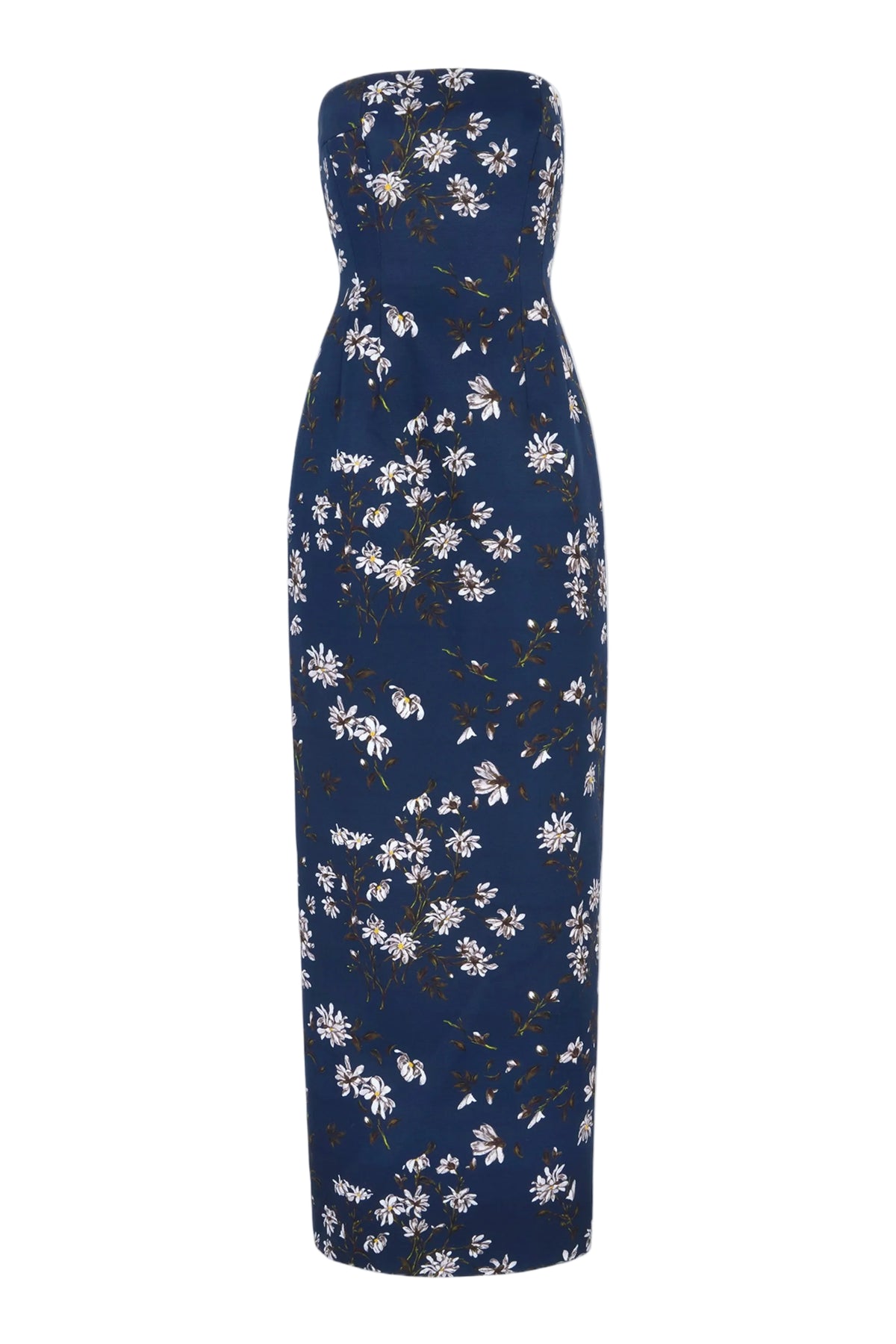 Laelia Dress in Midnight Magnolia Taffeta Faille
