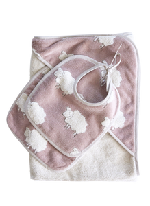Sweet Sheep Jacquard Bath Set