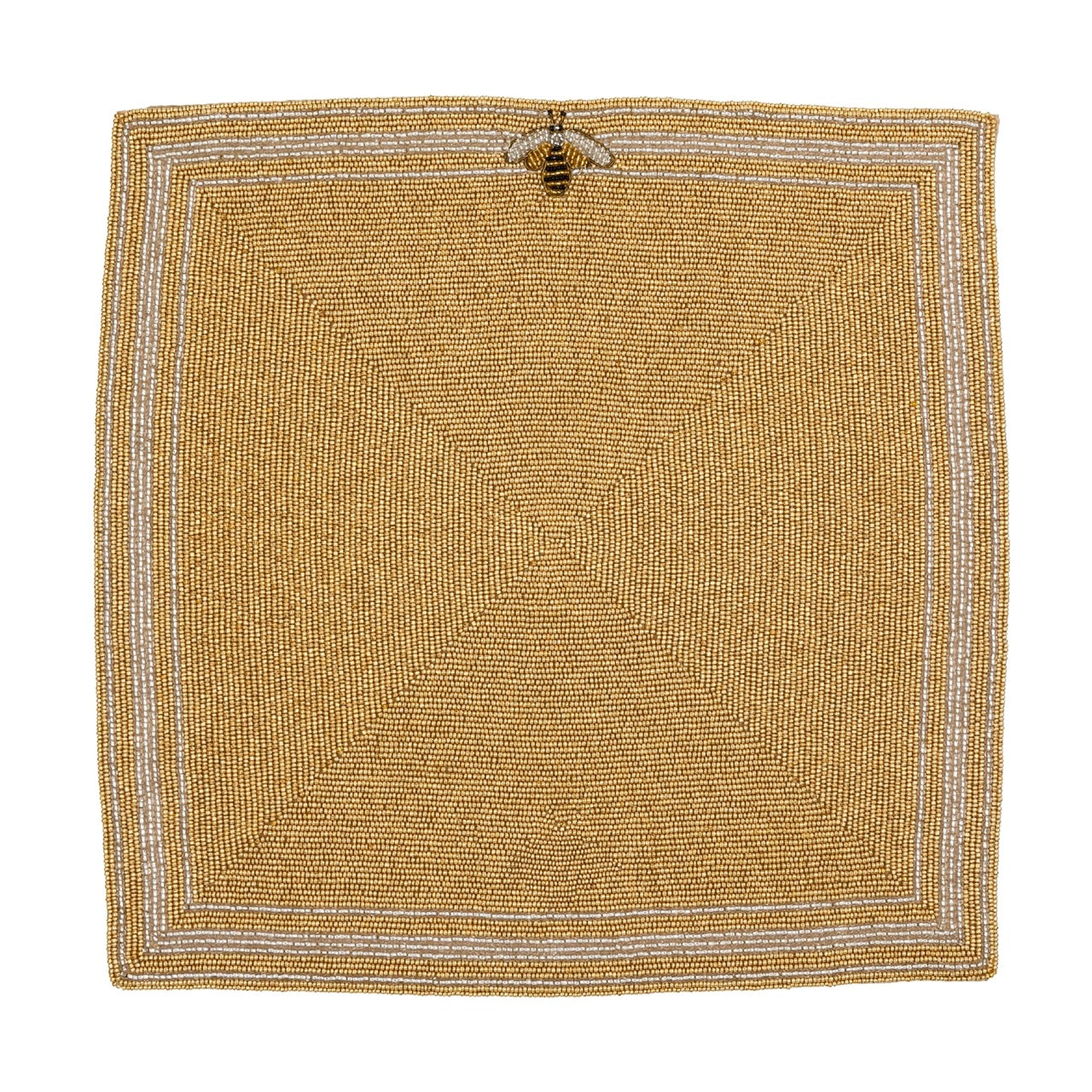 Stripey Be Square Hand-Beaded Placemat