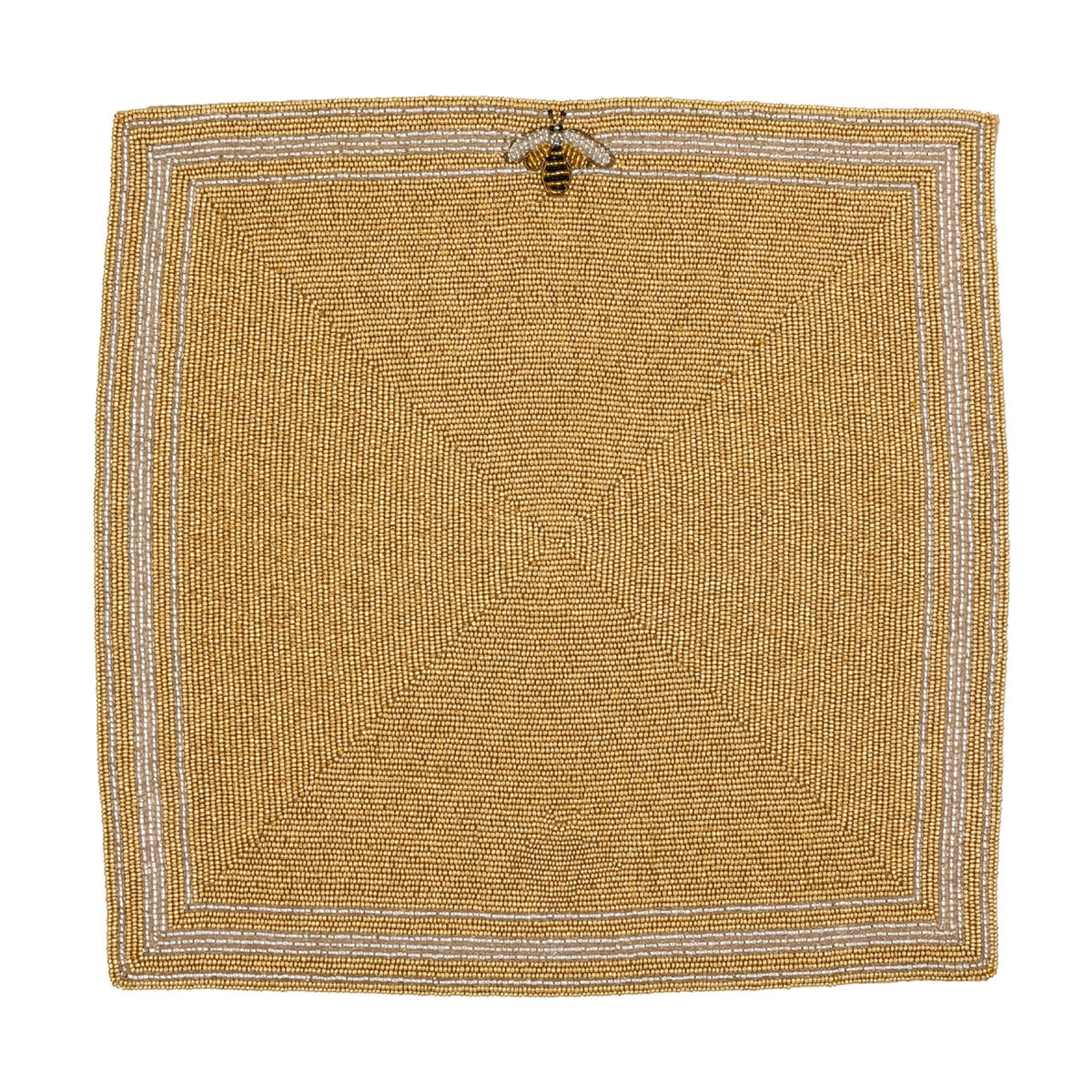 Stripey Be Square Hand-Beaded Placemat