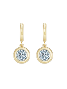 Gemma Dangles Large Aquamarine