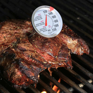Oven Safe Meat Thermometer in Silver
