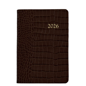 2026 Embossed Crocodile Leather Daily Journal