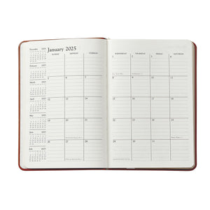 2026 Daily Journal in Beechwod Pebble Grain Leather
