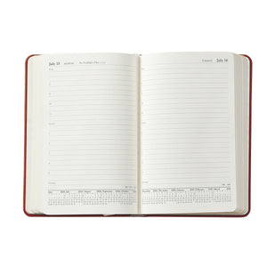 2026 Daily Journal in Beechwod Pebble Grain Leather