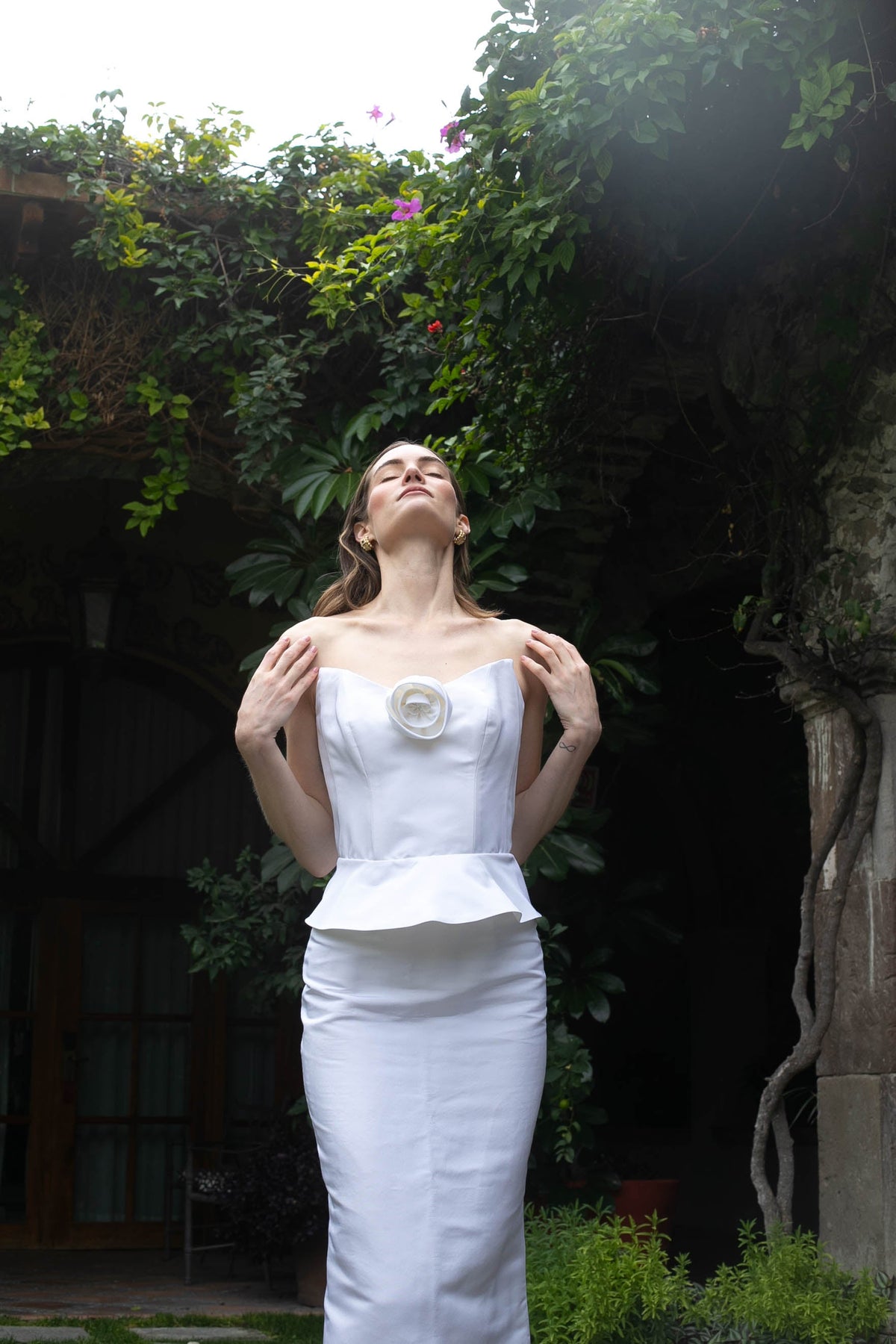 Delicias Corset Top in White