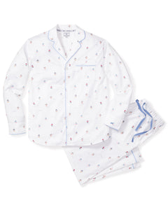 Men’s Twill Pajama Set in Bateau