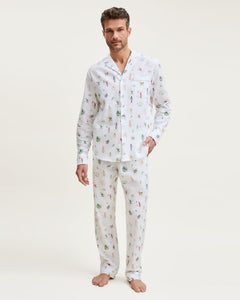 Men’s Twill Pajama Set in 12 Days of Christmas