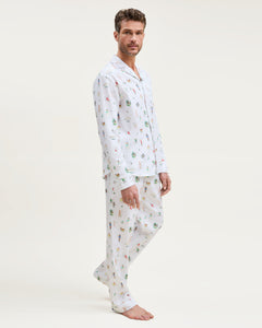 Men’s Twill Pajama Set in 12 Days of Christmas