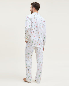 Men’s Twill Pajama Set in 12 Days of Christmas