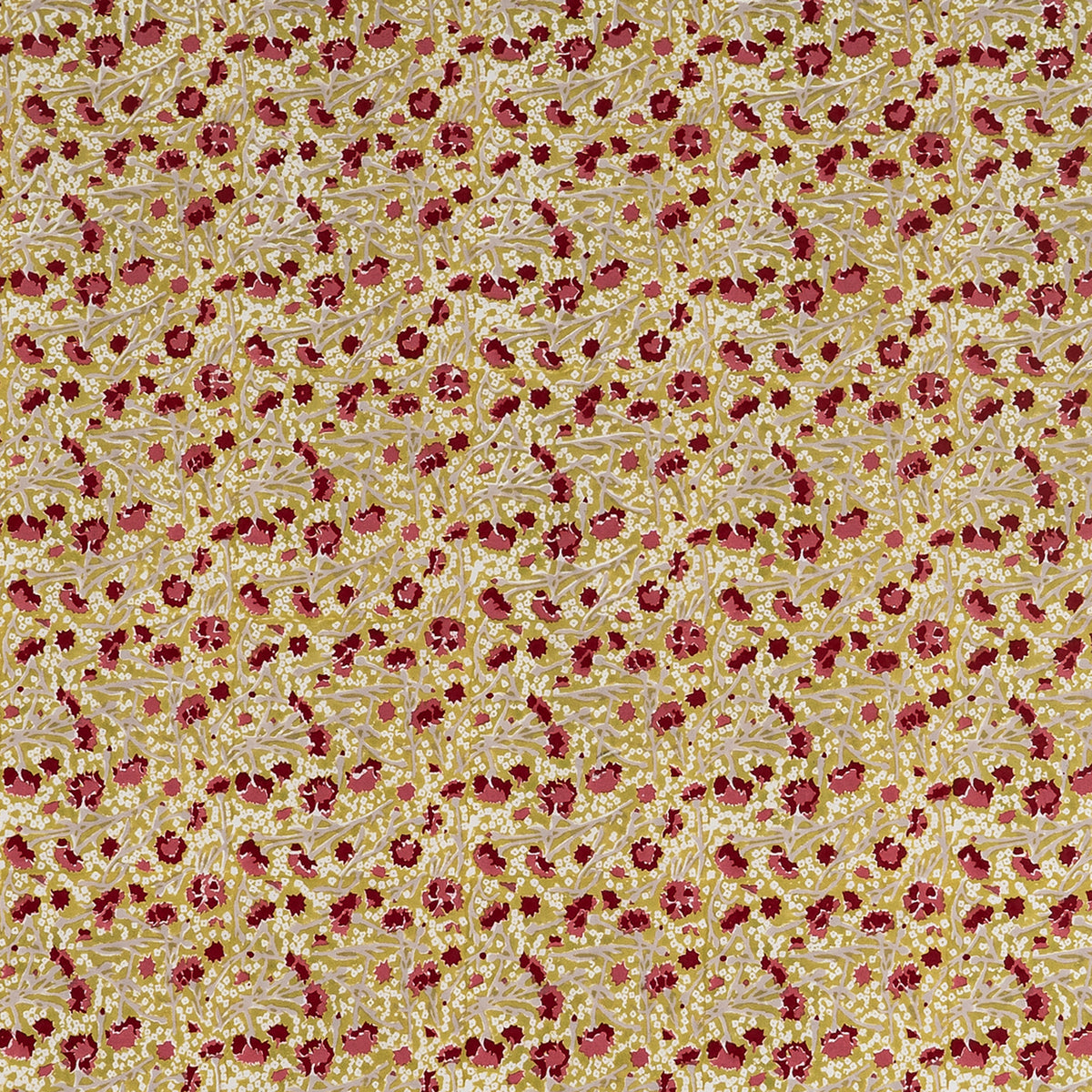 French Tablecloth Meadows Red & Green