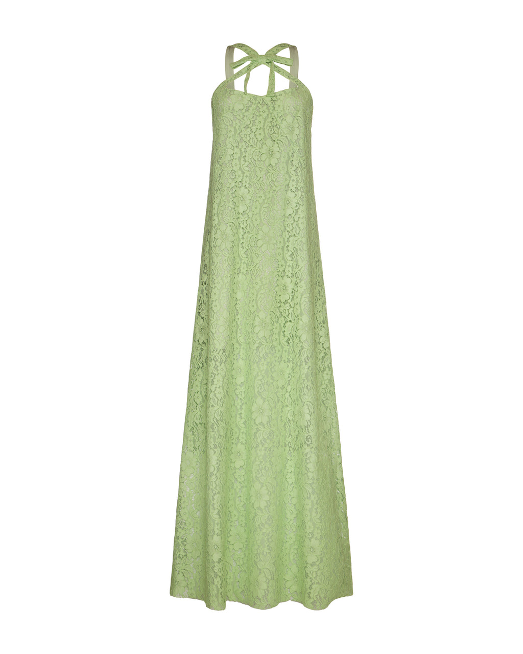 Daphne Dress in Tea Green Lace