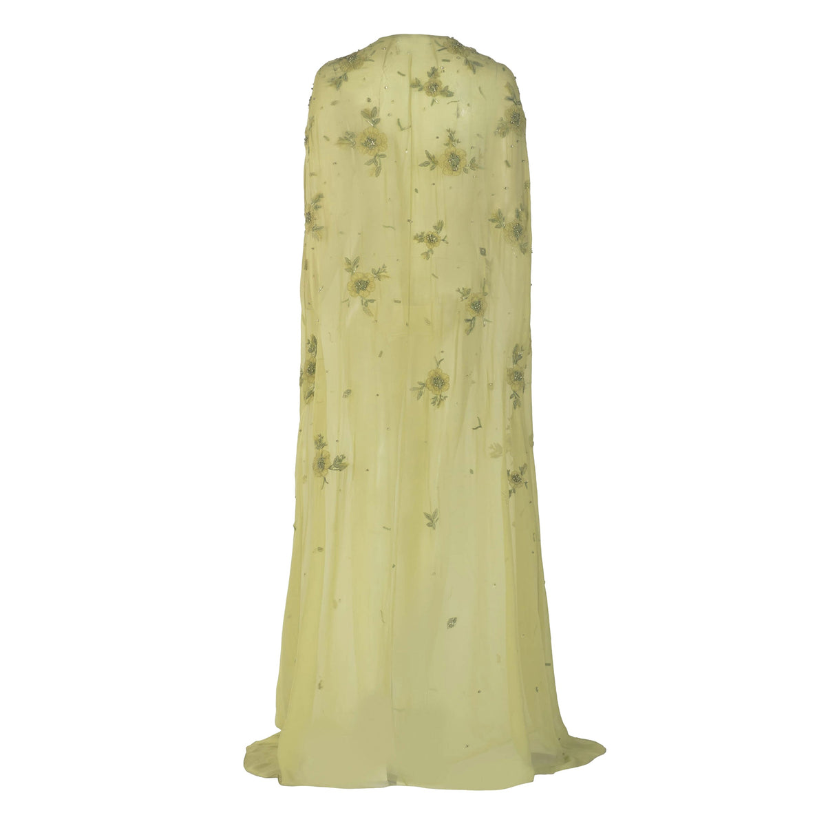 Anne Cape in Tarragon with Wildflower Clusters