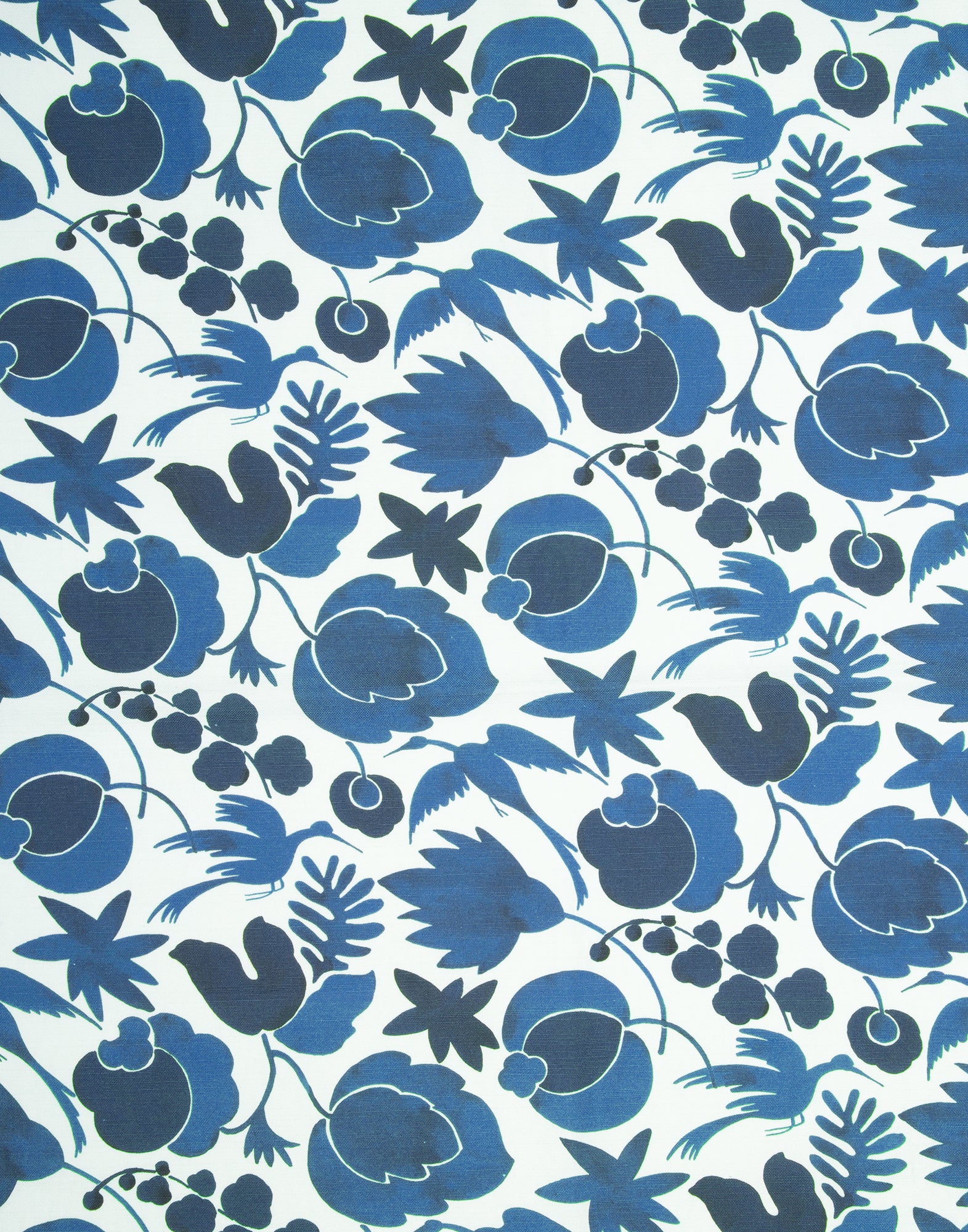 Apron With Pocket in Wildbird Blue