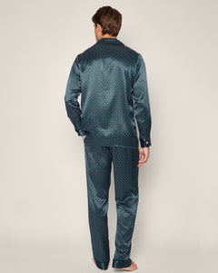 Men’s Silk Pajama Set in Emerald Foulard