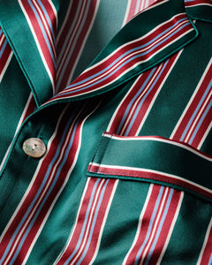 Women’s Silk Nightshirt in Lancaster Stripe