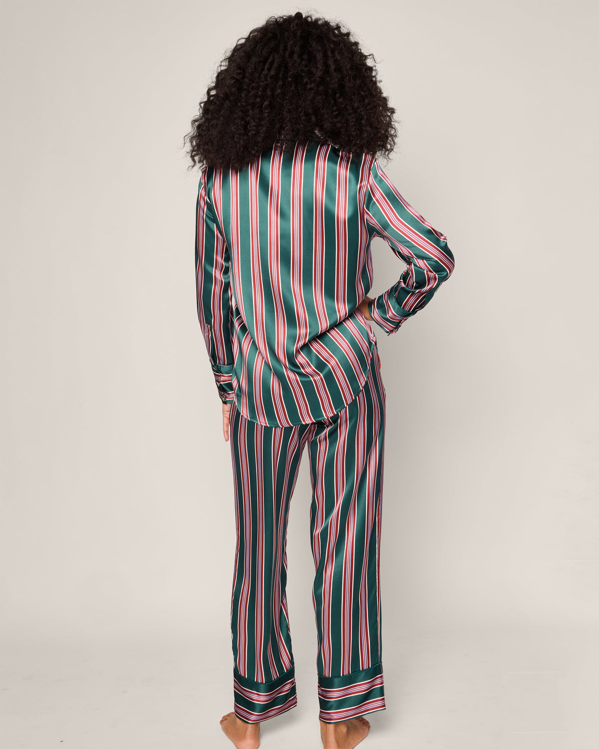 Women’s Silk Pajama Set in Lancaster Stripe