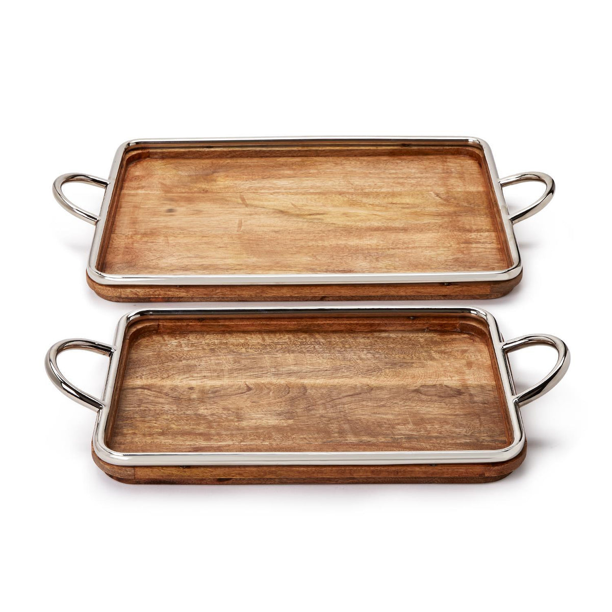 Decorative Serving Tray, Set of 2