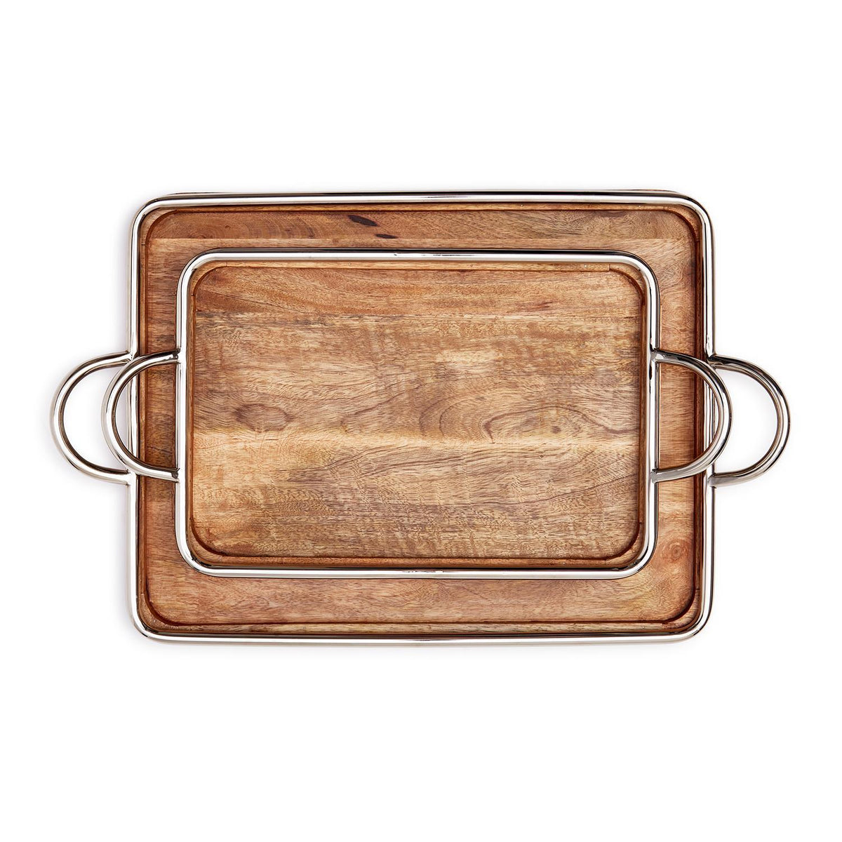Decorative Serving Tray, Set of 2