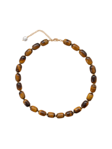 Aurelie Necklace in Brown