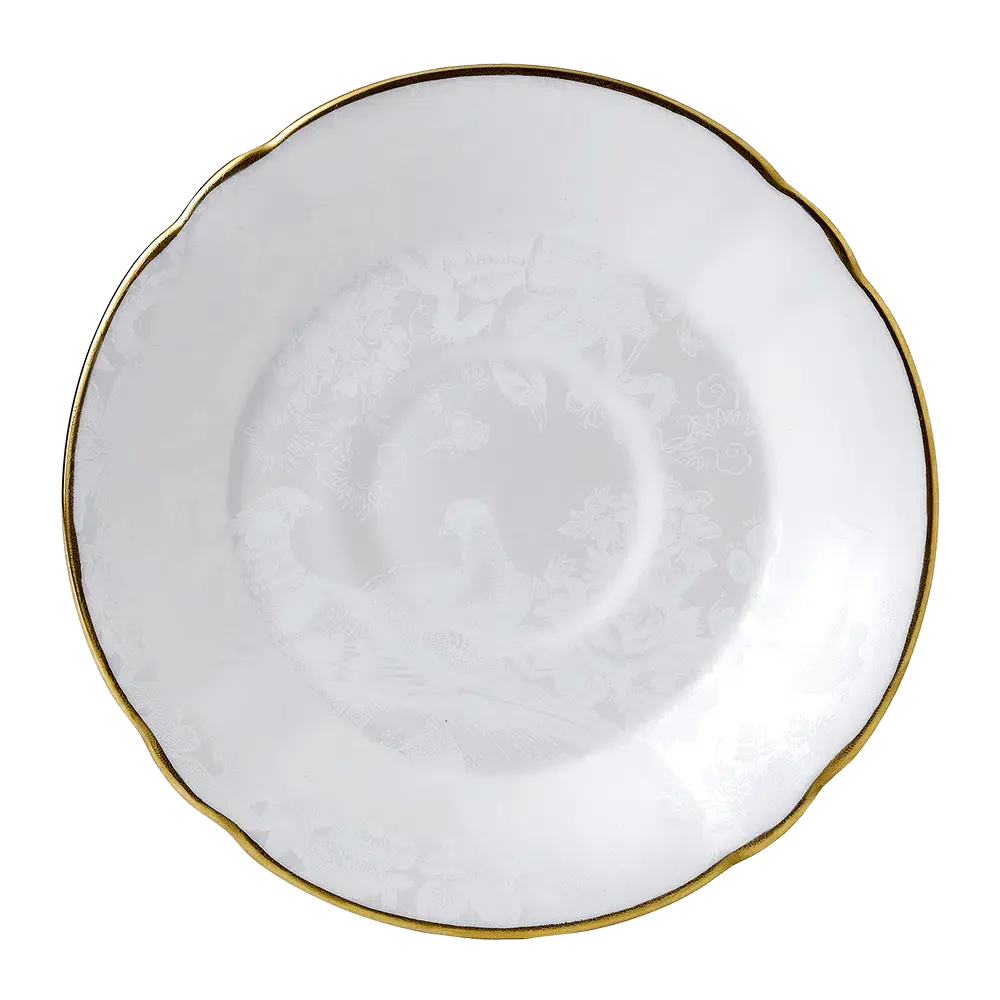 Aves Pearl Tea Cup & Saucer