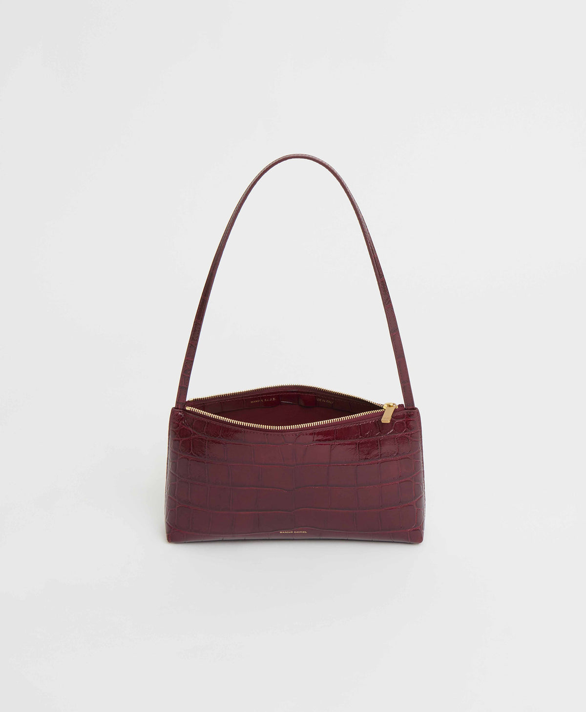 Gaia Shoulder Bag - Oxblood Croc