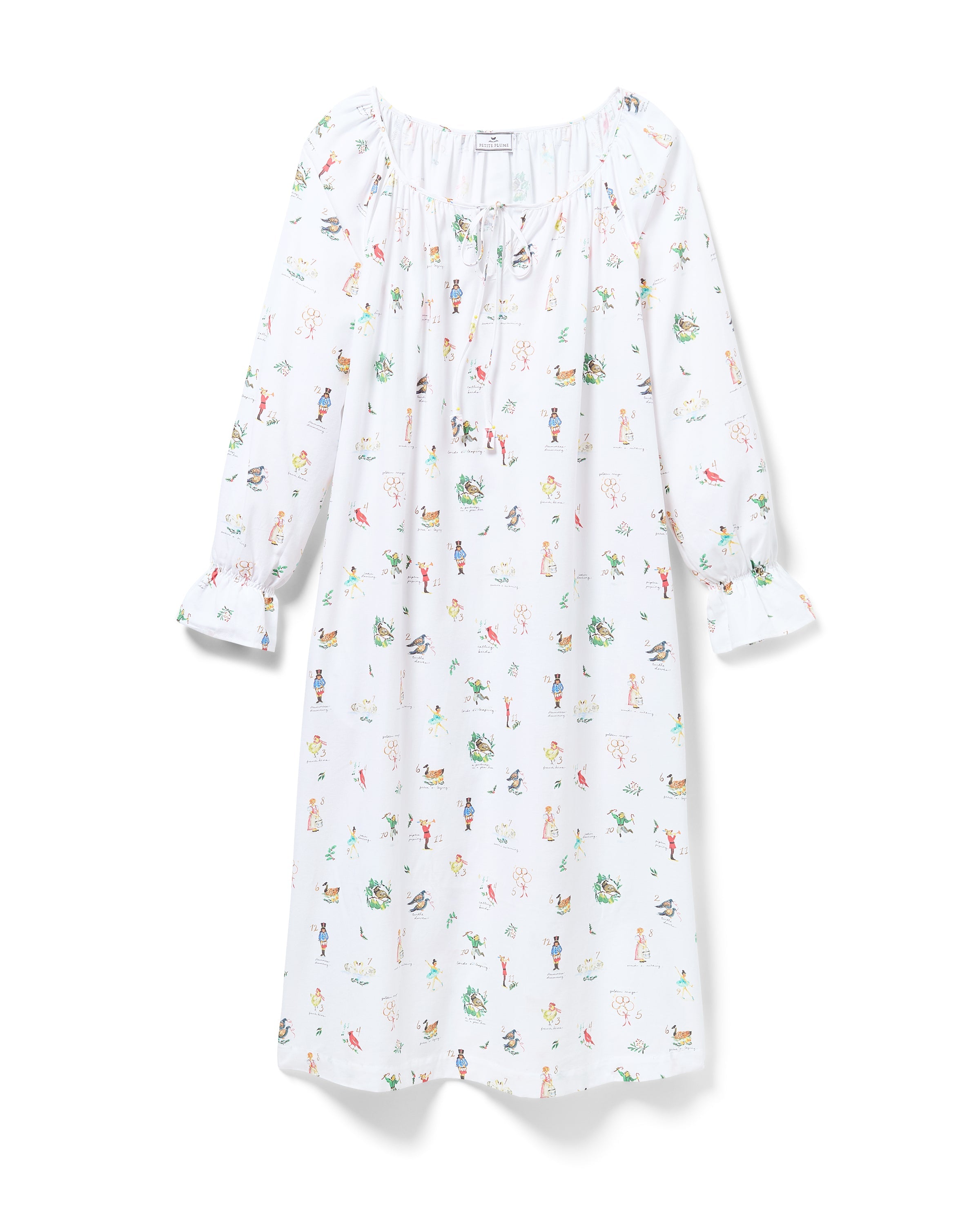 Women’s Twill Delphine Nightgown in 12 Days of Christmas