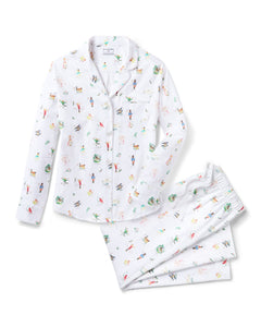 Women’s Twill Pajama Set in 12 Days of Christmas