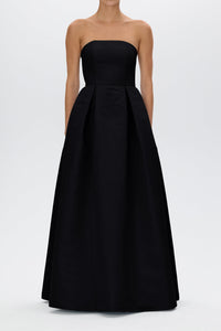 Alice Silk Faille Full Gown with Bow Belt