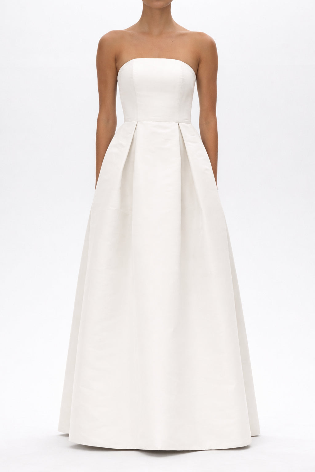 Alice Silk Faille Full Gown with Bow Belt