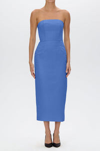 Elizabeth Silk Faille Midi Dress