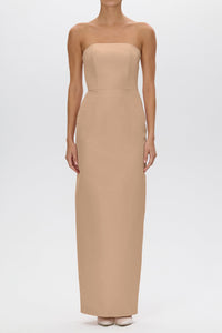 Elizabeth Silk Faille Column Gown