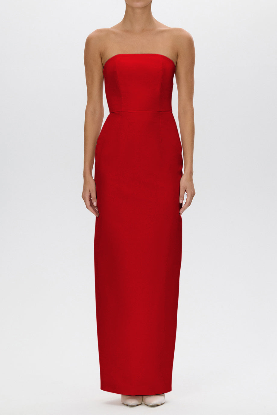 Elizabeth Silk Faille Column Gown