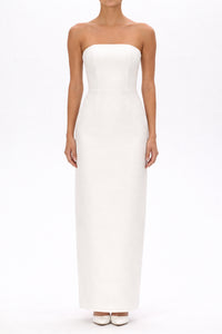 Elizabeth Silk Faille Column Gown