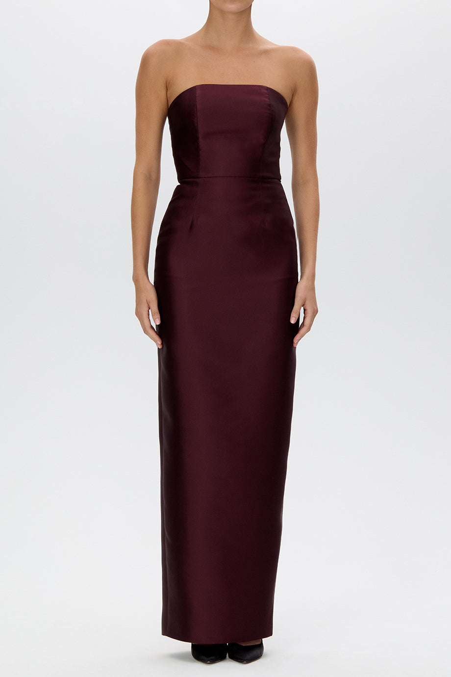 Juliette Silk and Wool Column Gown