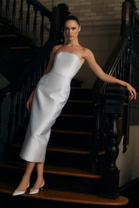 Juliette Silk and Wool Midi Dress