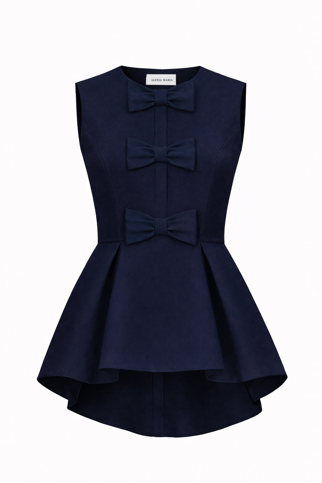Odette Silk Faille Peplum Top