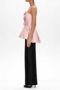 Silk and Wool Column Skirt