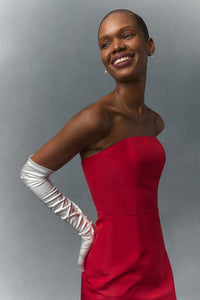 Elizabeth Silk Faille Column Gown
