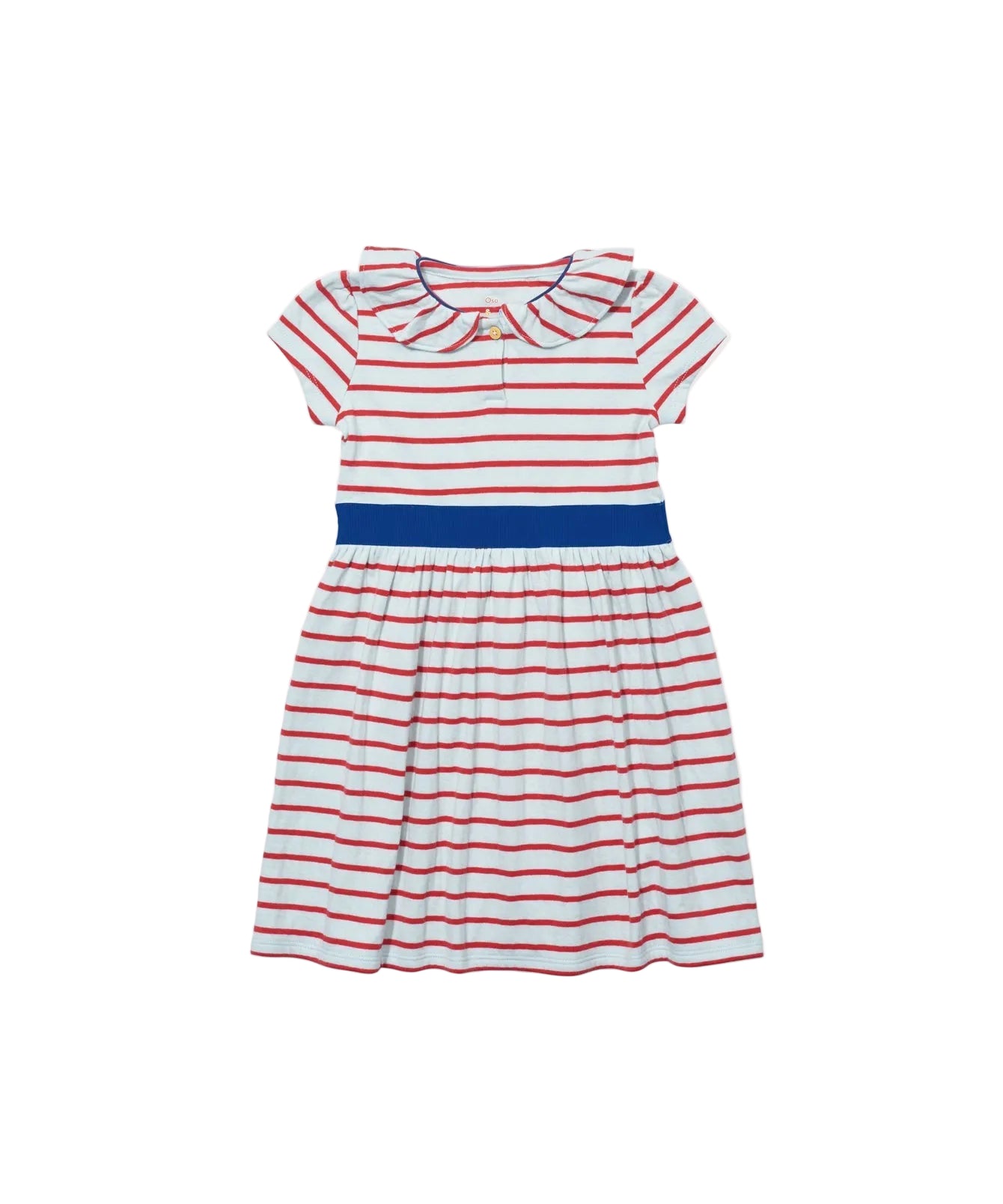 Allegra Dress in Paprika Stripe