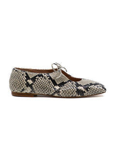 Amelia Faux Python Ballerina in Grey