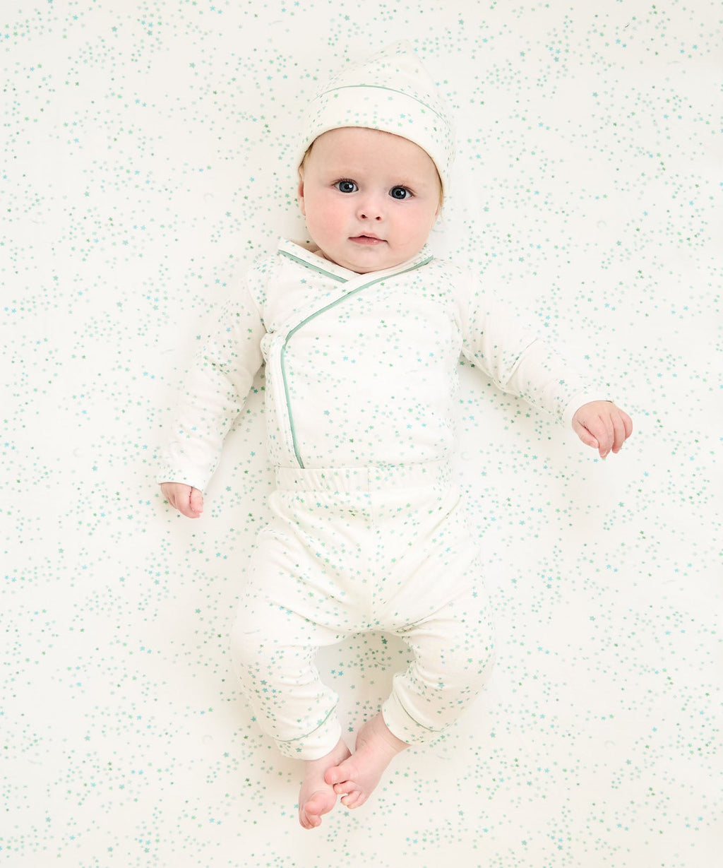 Andy Baby Legging in Seafoam Star