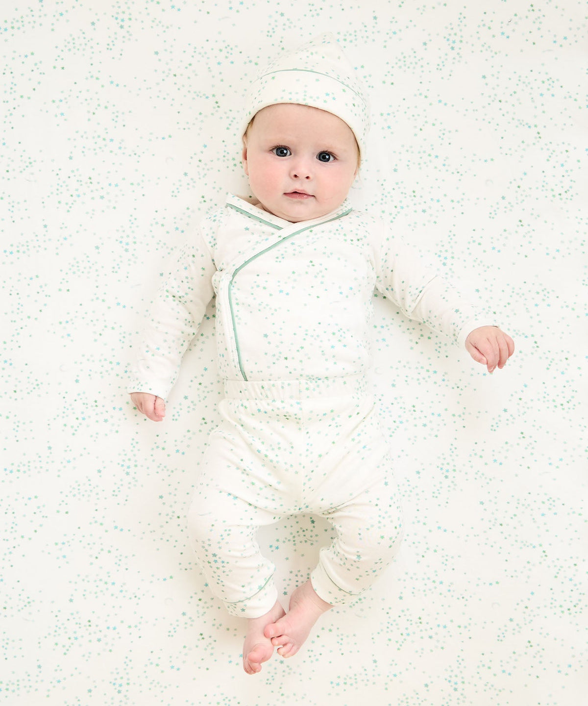 Andy Baby Legging in Seafoam Star