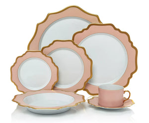 Anna's Palette Tea Saucer in Dusty Rose